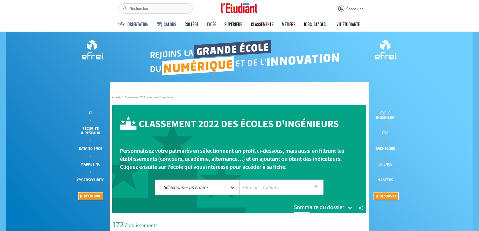 You are currently viewing CLASSEMENT 2022 DES ÉCOLES D’INGÉNIEURS