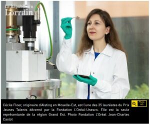 Lire la suite à propos de l’article A 26 ans, la chercheuse Cécile Floer lauréate d&rsquo;un prestigieux prix